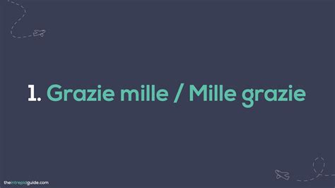 grazie mille meaning|mille grazie in english.